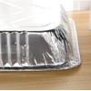 50 Pcs x Medium Aluminium Silver Foil Food Containers with