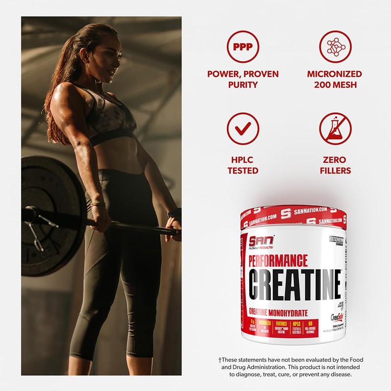 SAN Performance Creatine 600g – Supports Muscle Growth and Athletic