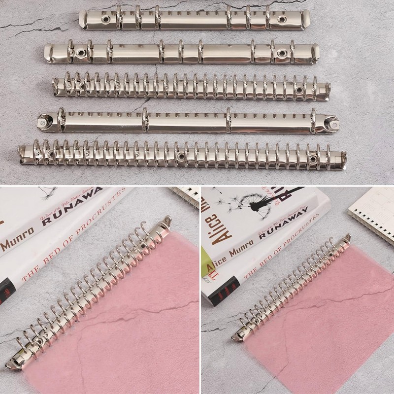 Virtarlux A4 Multi-Hole Ring Binder Hardware, Backless Type, 30 Holes