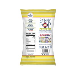 SkinnyPop White Cheddar Popped Popcorn, 4.4oz Grocery Sized Bag