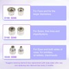 Uniestion Diamond Dermabration Heads 6 PCS Replacement Tips Professional Accessories