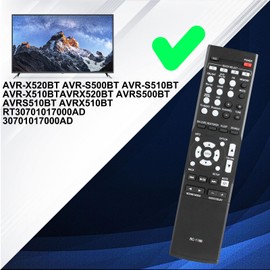 RC-1196 Replace Remote Control Compatible with Denon AV Receiver AVR-S500BT AVR-S510BT AVR-X520BT AVR-X510BT