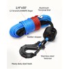 Kolvoii Synthetic Winch Rope Kit, 1/4" x 50ft 9,650lbs Winch