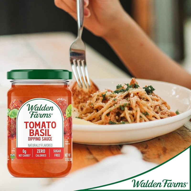 Walden Farms Tomato Basil Pasta Sauce – Zero Calorie, Sugar