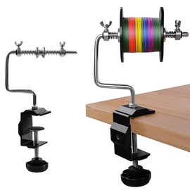 Fishing Line Reel Spooler with Adjustable Clamp Spin Fishing Line Counter Fishing Reels Spool Device Stable Spooling Station System