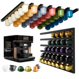 MABAHON 11 Pcs Coffee Pod Holders, Coffee Pod Storage Organiser Simple Type, K Cup Holders, Compatible for 54 Vertuoline or 72 Nespresso Original Line Pod