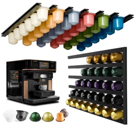 MABAHON 11 Pcs Coffee Pod Holders, Coffee Pod Storage Organiser Simple Type, K Cup Holders, Compatible for 54 Vertuoline or 72 Nespresso Original Line Pod
