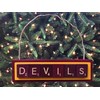 Devils Christmas Ornament Tiles Handmade
