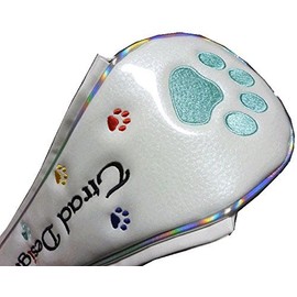 Paw Fairway Magnetic Golf Headcover (White/Sax)