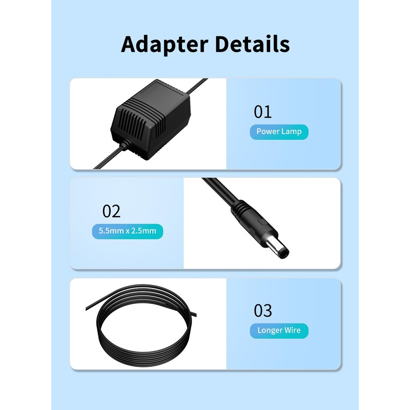 XWNV AC Adapter Compatible with Black & Decker GSP014 14.4V