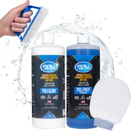Poli Glow Boat & RV Restoration Fiberglass Kit - Complete Fiberglass Restorer for Boats & RVs - Eliminate Oxidation, Shine & Protect - Easy to Use Boat Cleaner, Long-Lasting - 4-in-1 Basic Kit
