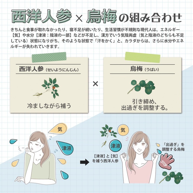 【涼活応援サプリ】松浦薬業 西洋人参烏梅 30袋 15~30日分[溶かしやすい粉末 サプリ 汗をかくシーンに 夏バテ クールダウン 潤い&元気チャージ]