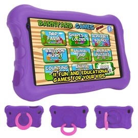 Contixo Kids Tablet V10+, 7-inch HD, Ages 3-7, Toddler Tablet with Camera, Parental Control, Android 10, 32GB, WiFi, Learning Tablet for Children with Teacher's Approved Apps and Kid-Proof Case