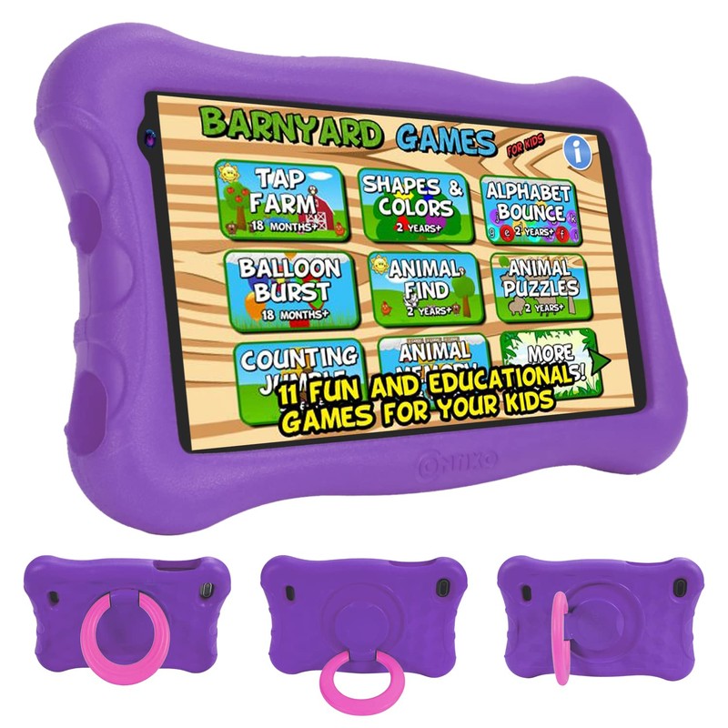 Contixo Kids Tablet V10+, 7-inch HD, Ages 3-7, Toddler Tablet