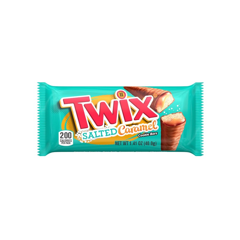 Twix NEW!! TWIX Full Size Salted Caramel Chocolate Cookie Bars,