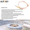 Aupoko Universal Thermocouple for Gas Fireplace Patio Heater Thermocouple 600