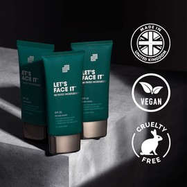 Shakeup Cosmetics - Let's Face It - BB tinted moisturiser - vegan and cruelty free - 24 hours hydration and effective coverage of blemishes - dark