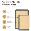 4 Pack Silicone Baking Mat Nonstick 2 Half and 2