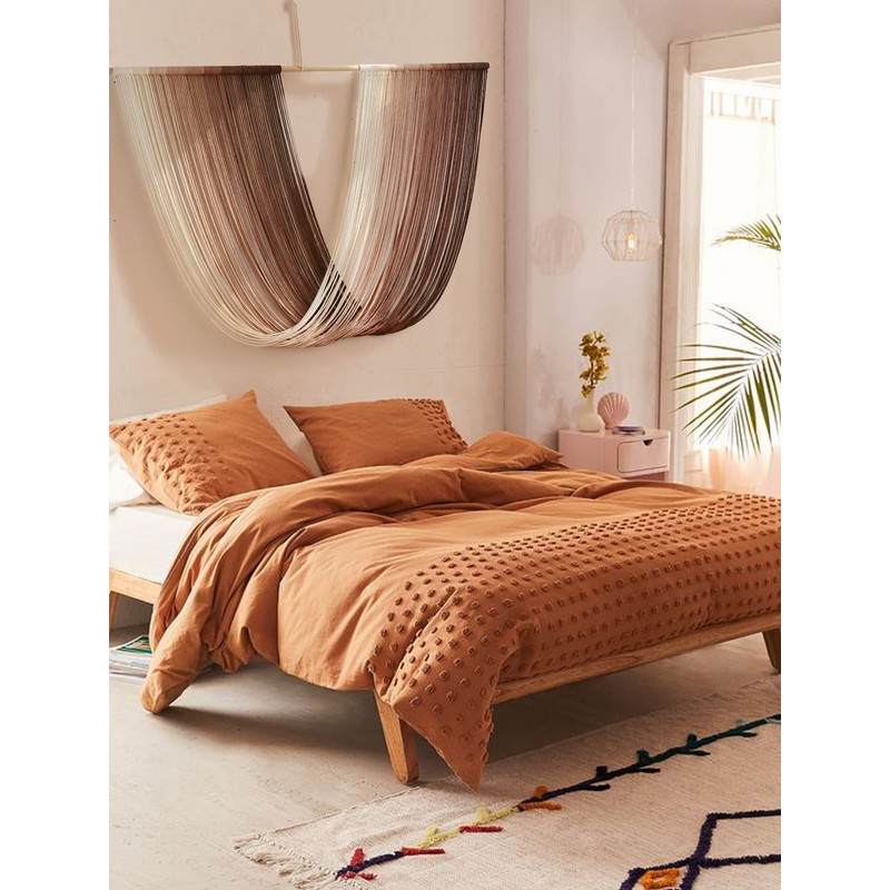 Flber Tie-Dye Macrame Wall Hanging Large Bohemian Yarn Tapestry Wall