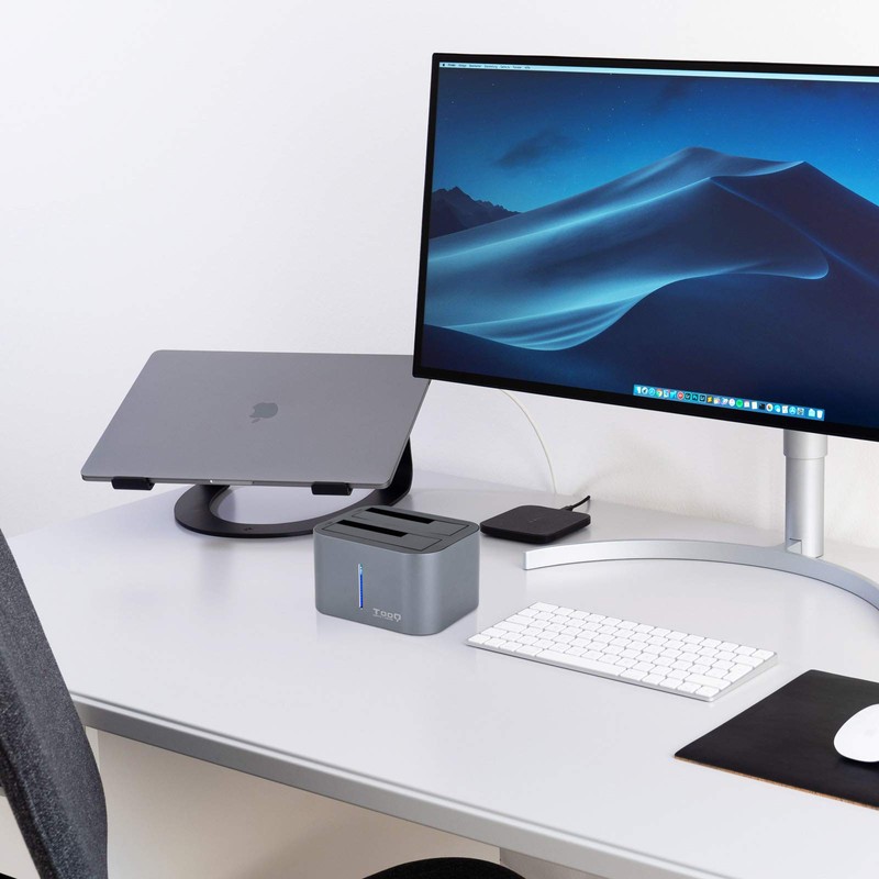 TOOQ TQDS-805G - Docking Station with Dual SATA Bay for
