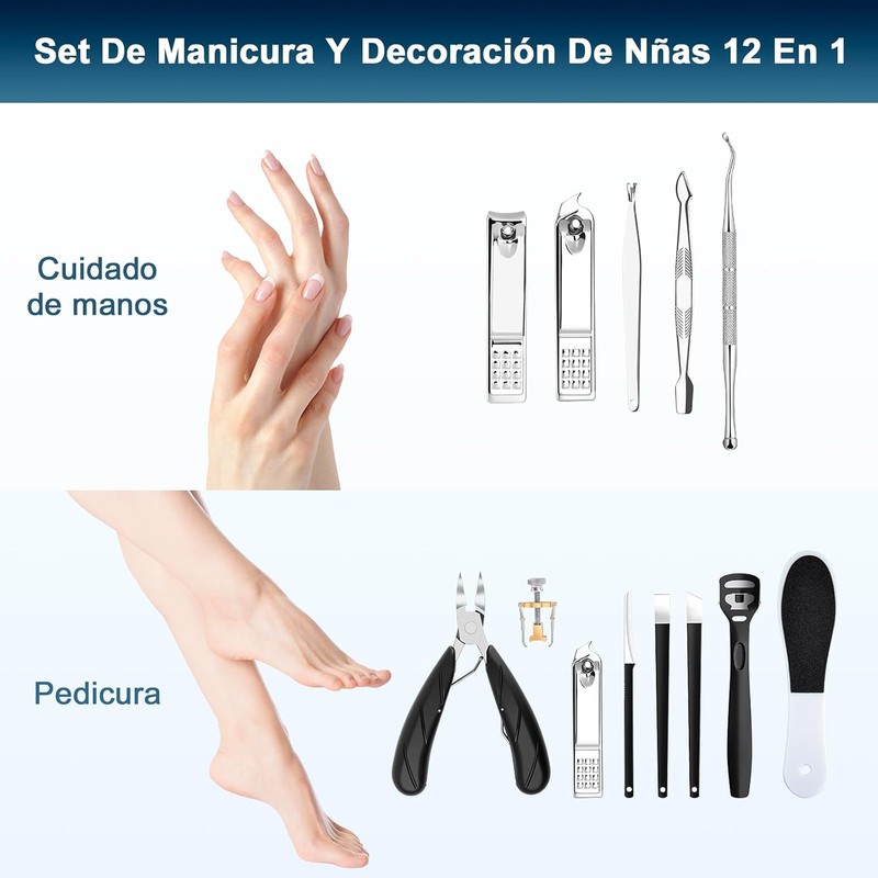 Kit de Manicura y Pedicura 13 en 1 Sendowtek –