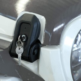 Unifizz 2pcs Car Hood Latches 2018-2023 for Jeep Wrangler JL for Jeep for Gladiator JT Anti-Theft Lock Catch Accessories 2Door 4Door