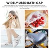 100PCS Disposable Shower Caps,Waterproof Hair Caps,Multi-Purpose Thickened Plastic Elastic Bath