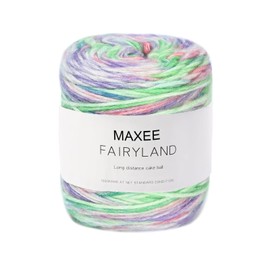 Maxee Gradient Yarn 100 g, 220 Mete Cupcakes Bobbel Yarn for Knitting, Crochet, Multicoloured Gradient Crochet Yarn, Hand Knitting, Crochet, Cotton Knitting Yarn for DIY Scarf, Hat, Sweater and