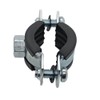 10x 48-53 mm Screw Pipe Clamps Galvanised Steel Pipe Clamps