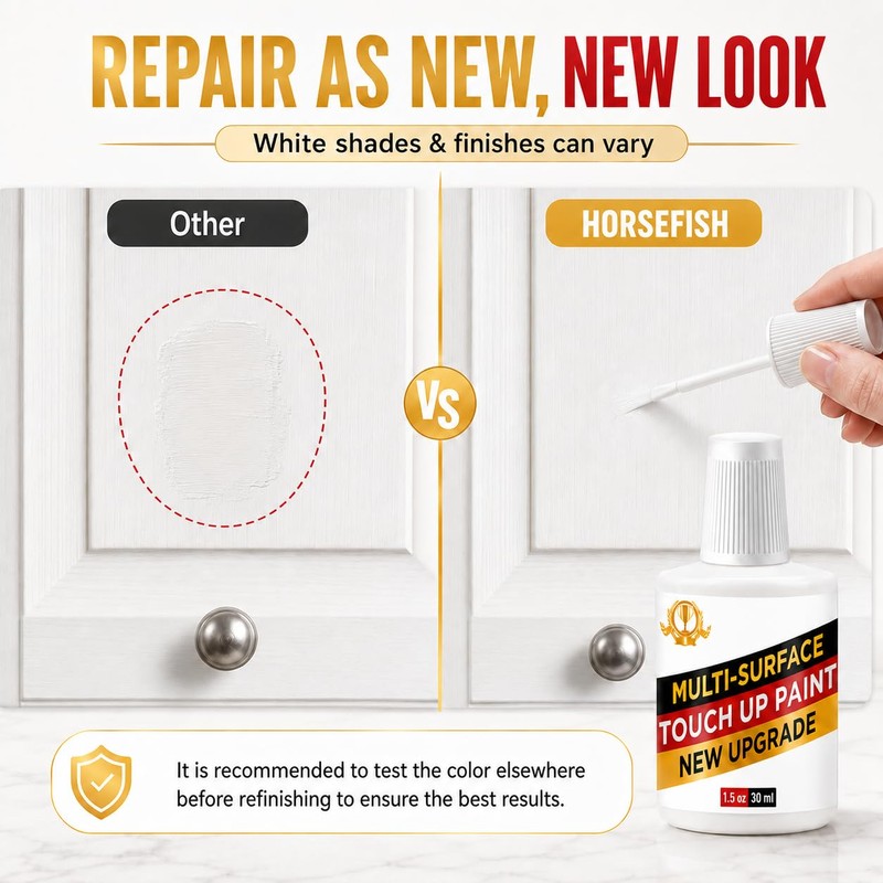 White Touch Up Paint, Multi Surface White Paint, Touch Up