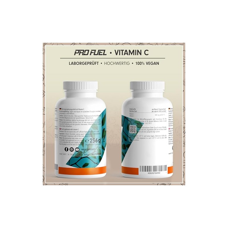 Vitamin C High Dose - 730 Capsules - 500 mg