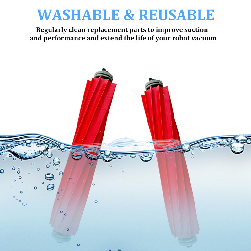 Rubber Main Brush Replacement for Roborock S7 Series, Q Revo
