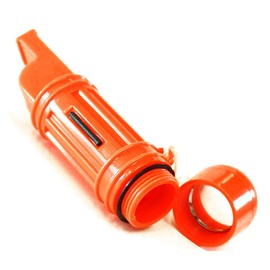 4 in 1 Emergency Whistle Includes Compass, Mirror & More : (Pack of 2 Pcs.)