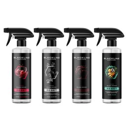 BLACKLINE RESET - Complete Interior Cleaner & Scent booster - Eliminate Odor and Leave a Spotless Streak-Free Finish, Safe On All Surfaces:_Variety 4 Pack 