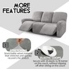 ULTICOR Velvet 8-Pieces Recliner Sofa Covers Stretch Reclining Couch Covers