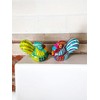 Mexican Pottery Rooster Salt and Pepper Shakers Set - Hand-Painted,