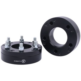 VLAOSCHI Black Forged 5x5.5 to 6x5.5 Wheel Adapters 2 Inch Compatible with Dodge F-ord (Adapt 6 Lug Rim on 5 Lug Truck) for 1994-2018 R-AM 1500 | 1975-1996 F150 | 1966-1996 Bronco - Pack of 2