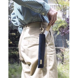 Tabarat Tps-107 Folding Fan Case, Fan Holder, Includes Carabiner, Made in Japan, Genuine Leather, Himeji Leather, Green 2-Medium