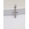 Beautifuljewelrynyc 925 Sterling Silver Small Plain Cross Pendant Men Women