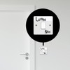 StickerDeen Lumos Nox (Light/Dark) Light Switch Vinyl Decal Stickers (Black,