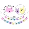 Pancarta de cumpleaños de gato, pancarta de primer cumpleaños de