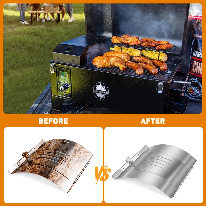 Flame Broiler Kit for PB150PPS Portable Pellet Grill,Pitboss Heat Diffuser