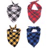 2 Pack Dog Bandana,Cat Bandanas,Washable Adjustable Triangle Pet Scarf Bibs