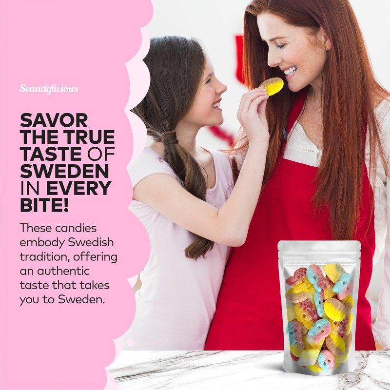 Bubs Swedish Candy Mix (1 LB, Fruity, Sour, Sweet, Dizzy)
