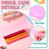 Yexiya 30 Pack Plastic Pencil Box Pencil Case Bulk 7.2