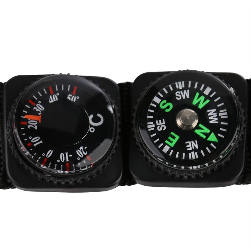 Military Compass,3 in 1 Multifunction Compass, Waterproof Mini Portable Thermometer
