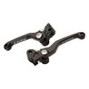 TUSK Folding Lever Set Black for Kawasaki KX112 2022-2025