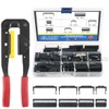 Glarks Professional IDC Crimp Tool with 48Pcs 2.54mm Pitch Dual