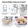 2Pcs Ice Cream Maker Attachment for KitchenAid Stand Mixer -