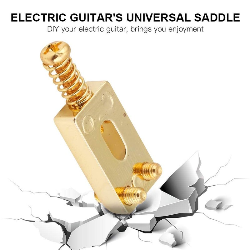 6 Pcs Electric Guitar Tremolo Saddles Bridge for Electric Guitar
